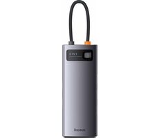 Baseus WKWG080213 StarJoy Dokovacia stanica / 3x USB 3.1 / HDMI / USB-C PD / RJ45 / microSD/SD