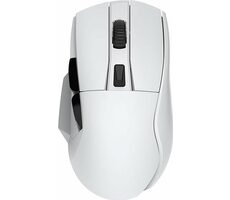 Dareu A955 RGB biela / Herná bezdrôtová myš / 12000DPI / 6 tlačidiel / nabíjacia stanica / USB-C / BT / 2.4G