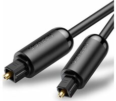 Ugreen AV122 Toslink optický prepojovací kábel (MM) hliníkový oplet 2m čierna