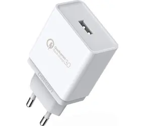 Ugreen CD122 Nabíjačka pre mobilné telefóny biela / USB-A / QC3.0 / 18W