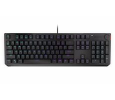Endorfy Thock Blue čierna / Herná klávesnica / Drôtová / USB / US layout / 104 kláves / RGB