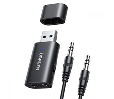 Ugreen CM523 Audio adaptér USB-A na Jack 3.5mm Bluetooth 5.1 čierna