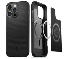 Spigen Mag Armor MagSafe ochranný kryt pre Apple iPhone 15 Pro Pre čierna