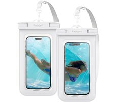 Spigen Aqua Shield WaterProof Case A601 Vodeodolné púzdro biela 2 ks