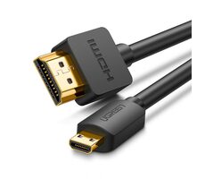Ugreen Kábel Micro HDMI - HDMI (MM) 4K 3D 2m čierna