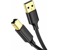 Ugreen US135 Kábel USB-A 2.0 (M) - USB-B (M) 2 m čierna / pozlátené konektory