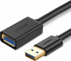 Ugreen Kábel USB-A 3.0 (M) - USB-A 3.0 (F) 0.5 m čierna