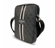 Guess PU 4G Printed Stripes Tablet Bag 10" čierna