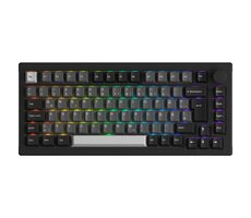 Akko 5075B PLUS S (V3 Pro Cream Yellow) čierno-strieborná / Herná bezdrôtová klávesnica / mechanická / BT / 2.4 GHz / USB-C