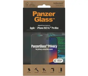 PanzerGlass Privacy AB Tvrdené sklo pre Apple iPhone 14 Pro Max číra
