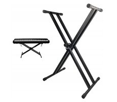 MOZOS KSX1 čierna / Klávesový stojan / 30-98 cm
