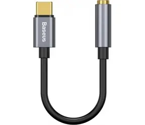 Baseus CATL54-0G L54 Redukcia USB-C (M) - Jack 3.5 mm (F) 0.09 m čierno-šedá