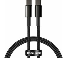 Baseus CATWJ-01 Kábel USB-C (M) - USB-C (M) 1 m čierna / 100W