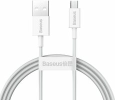 Baseus CAMYS-02 Kábel USB-A (M) - Micro-USB (M) 1 m biela