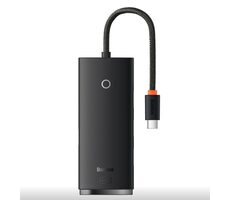 Baseus WKQX030301 Lite Series Hub 0.25 m čierna / USB rozbočovač / 4X USB 3.0