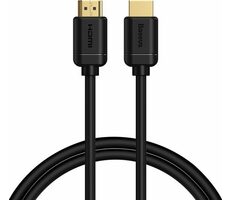 Baseus WKGQ030201 Kábel HDMI 2.0 (M) - HDMI 2.0 (M) 1.5 m čierna / 4K / 60Hz