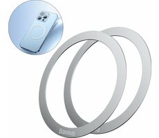 Baseus PCCH000012 Halo Magnetický krúžok na mobil strieborná / náhrada MagSafe