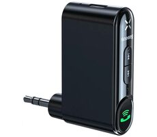 Baseus WXQY010001 Qiyin Adaptér AUX na Bluetooth do auta čierna 