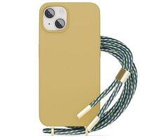 Epico Silikónový zadný kryt so šnúrkou pre Apple iPhone 14 Pro Max piesková