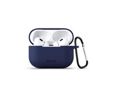 Epico silikónové puzdro Outdoor Cover s karabínou pre Apple AirPods Pro 2 tmavo modrá