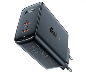 Acefast PD50W GaN nabíjačka čierna / 2x USB-C / 50W