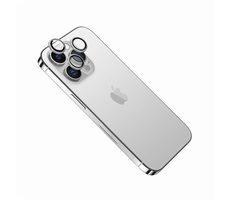 FIXED Camera Glass Ochranné sklá šošoviek fotoaparátov pre Apple iPhone 15 Pro/15 Pro Max strieborné