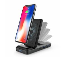 Hyper® HyperDrive Dokovacia stanica s bezdrôtovou nabíjačkou / 3x USB-A / 1x HDMI / 1x USB-C / 1x RJ45 / SD/Micro SD