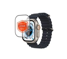 FIXED Armor Prémiové Ochranné tvrdené sklo s aplikátorom pre Apple Watch Ultra 49mm/Ultra 2 49mm čierna