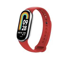 FIXED Silicone Strap Silikónový remienok pre XIAOMI Mi Band 8 červená