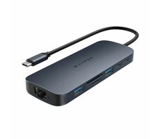 Hyper EcoSmart Gen. 2 USB-C Hub 11v1 čierna / 2x USB-C / 2x USB-A / microSD / SD / Ethernet / jack 3.5 mm / 2x HDMI 4K