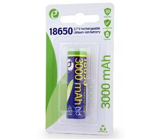 Gembird EG-BA-18650-10C Dobíjacia batéria 18650 / 3.7V / lítiová / 3000 mAh / 1 ks 