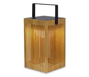 New Garden Okinawa hnedá / Solárna lampa / LED / 9W / 900 lm / Li- ION / IP54