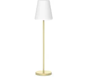 New Garden Lola Slim 120 mosadzná / Solárna podlahová lampa / LED / 4.5W / 600 lm / Li- ION / IP65