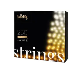 Twinkly Strings AWW 250 ks 20 m / Inteligentné žiarovky na stromček / AWW / Wi-Fi / Bluetooth