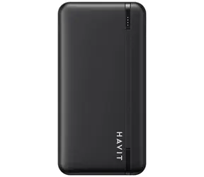 Havit PB90 10000 mAh čierna / Power banka / 2x USB / 1x USB-C / 1x MicroUSB / stav batérie 