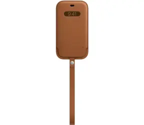 Apple Leather Sleeve s MagSafe pre iPhone 12 mini sedlovo hnedá