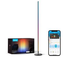 Govee RGBICW SMART Corner Floor Lamp čierna / Stojacia lampa / RGBICW / 1000 lm / BT / Wi-Fi