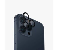 UNIQ Optix hliníkové ochranné sklo na šošovku fotoaparátu pre Appple iPhone 15 Pro Max Deep navy (Dark blue)