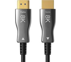 Claroc Kábel optický HDMI 2.1 (M) - HDMI 2.1 (M) 50m čierna / AOC / 8K @ 60 Hz / 4K @ 120 Hz