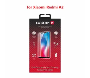 Swissten FULL GLUE COLOR FRAME CASE FRIENDLY ochranné sklo pre XIAOMI Redmi A2 čierna 