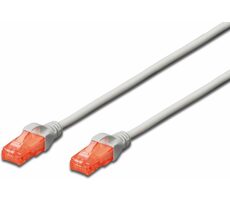 Digitus Patch cord UTP 6 1m šedá