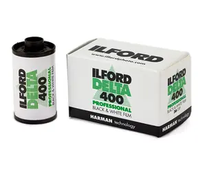 Ilford 400 Delta profesionál 135/36 / čiernobiely negatívny film / ISO 400/27°