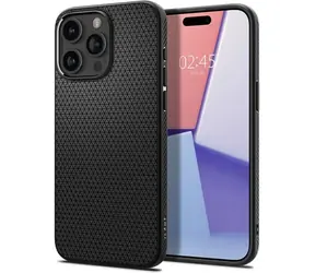 Spigen Liquid Air ochranný kryt pre Apple iPhone 15 Pro matte black 