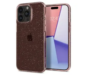 Spigen Liquid Crystal Glitter ochranný kryt pre Apple iPhone 15 Pro Max rose quartz 