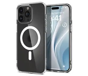 Spigen Ultra Hybrid MagSafe ochranný kryt pre Apple iPhone 15 Pro frost clear 