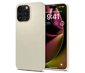 Spigen Thin Fit ochranný kryt pre Apple iPhone 15 Pro mute beige