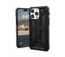 UAG Monarch ochranný kryt pre Apple iPhone 15 Pro Max carbon fiber 
