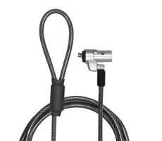 LogiLink NBS012 strieborná / Zámok na kľúč pre notebook