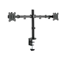 LogiLink BP0098 čierna / Rameno na 2 monitory / VESA / 17 &quot;až 32&quot; / do 8 kg 