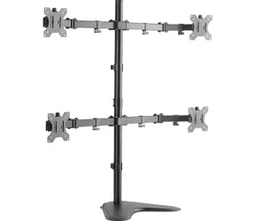 LogiLink BP0046 čierna / Rameno na 4 monitory / VESA / 13 "až 32" / do 8 kg 